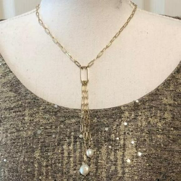 NWT Express Jewelry Gold Necklace - Picture 2 of 5